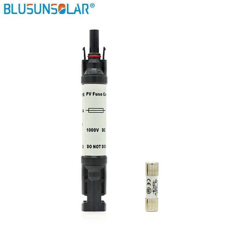 

100pcs / lot TUV Waterproof IP67 15A PV Solar In Line Fuse Connector Connection High Current Protection for Solar Panel
