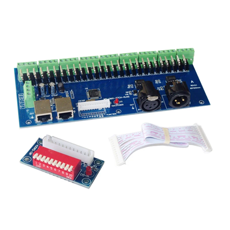 DC12V 24V 27 канальный светодиодный декодер DMX512 каналов 9 групп 27A Макс DMX XRL 3P