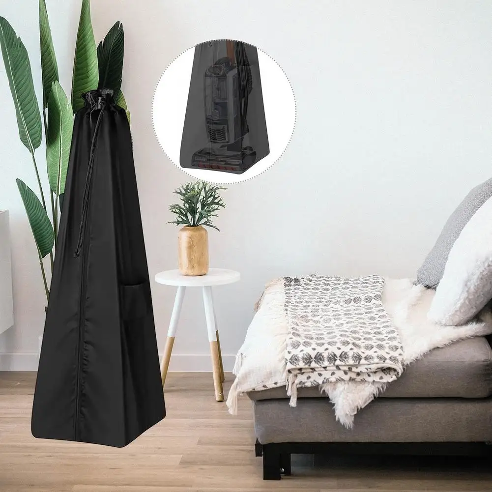 Bolsa impermeable para aspiradora, cubierta de almacenamiento para aspiradora dom&eacute;stica, H48.5xD15x15in/123x38x38CM, revestimiento de PU 420D Oxford-2