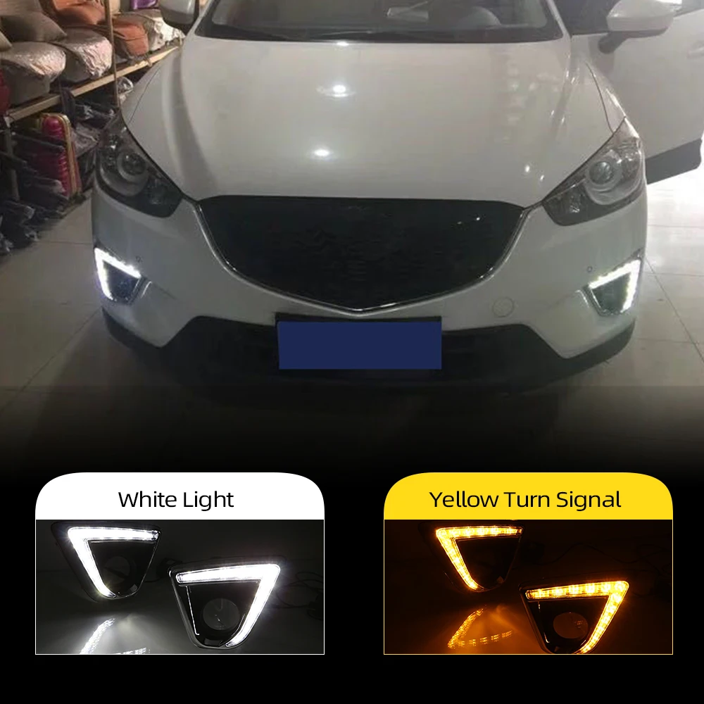 Автомобильная проблесковая 2 шт. для Mazda cx-5 cx5 2012 2013 2014 2015 2016 DRL светодиодные