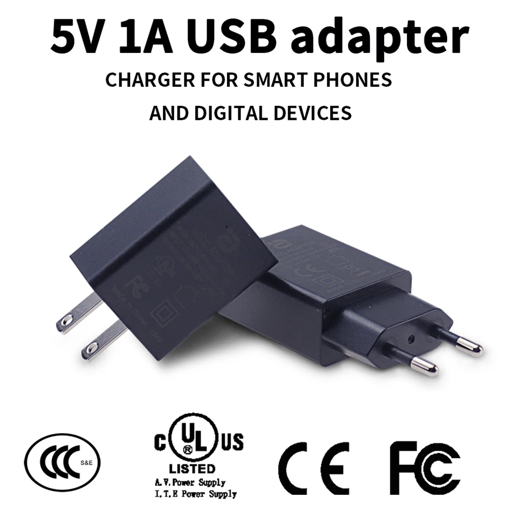 UC100 Eu/Us адаптер зарядные устройства 5V 1A для цифровых продуктов музыкальная