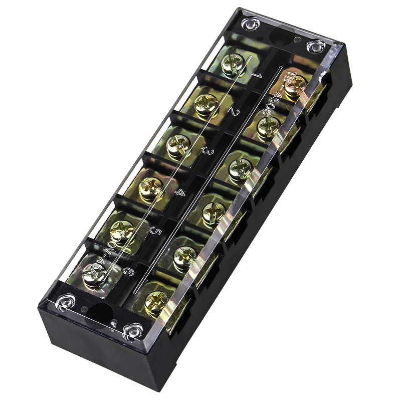 

Клеммная колодка TB-4506, Клеммная колодка 45 А, Клеммная колодка 6 бит, 1 шт.