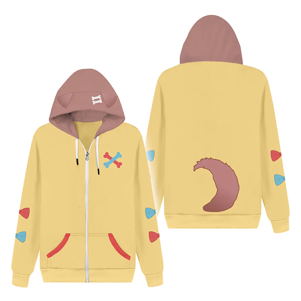 

Hololive Vtuber Inugami Korone Cosplay Hoodie 3D Printed Hooded Sweatshirt Streetwear Pullover Zip Up Jacket Coat