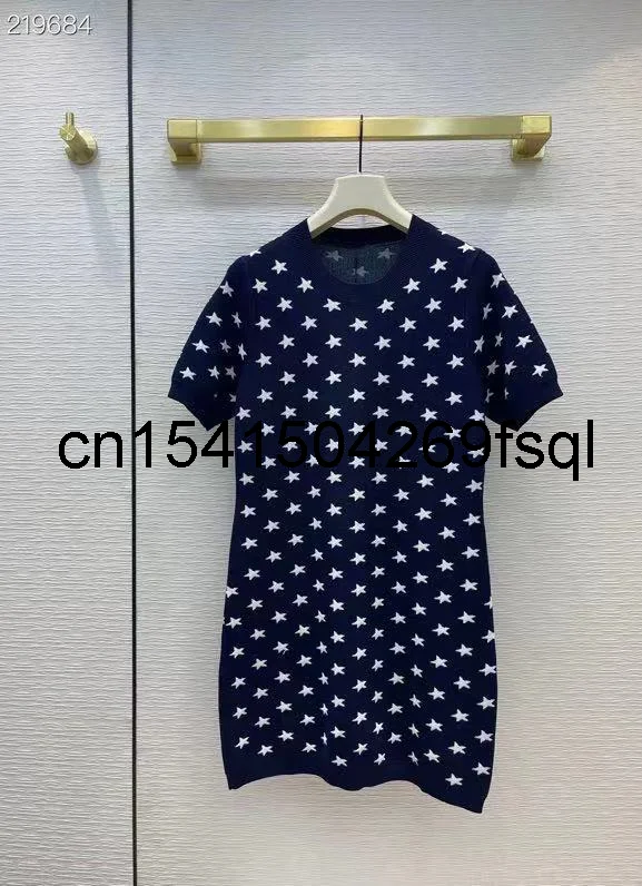 

Женское трикотажное мини-платье, элегантное винтажное модельное платье с круглым вырезом и коротким рукавом, Новинка лета 2021