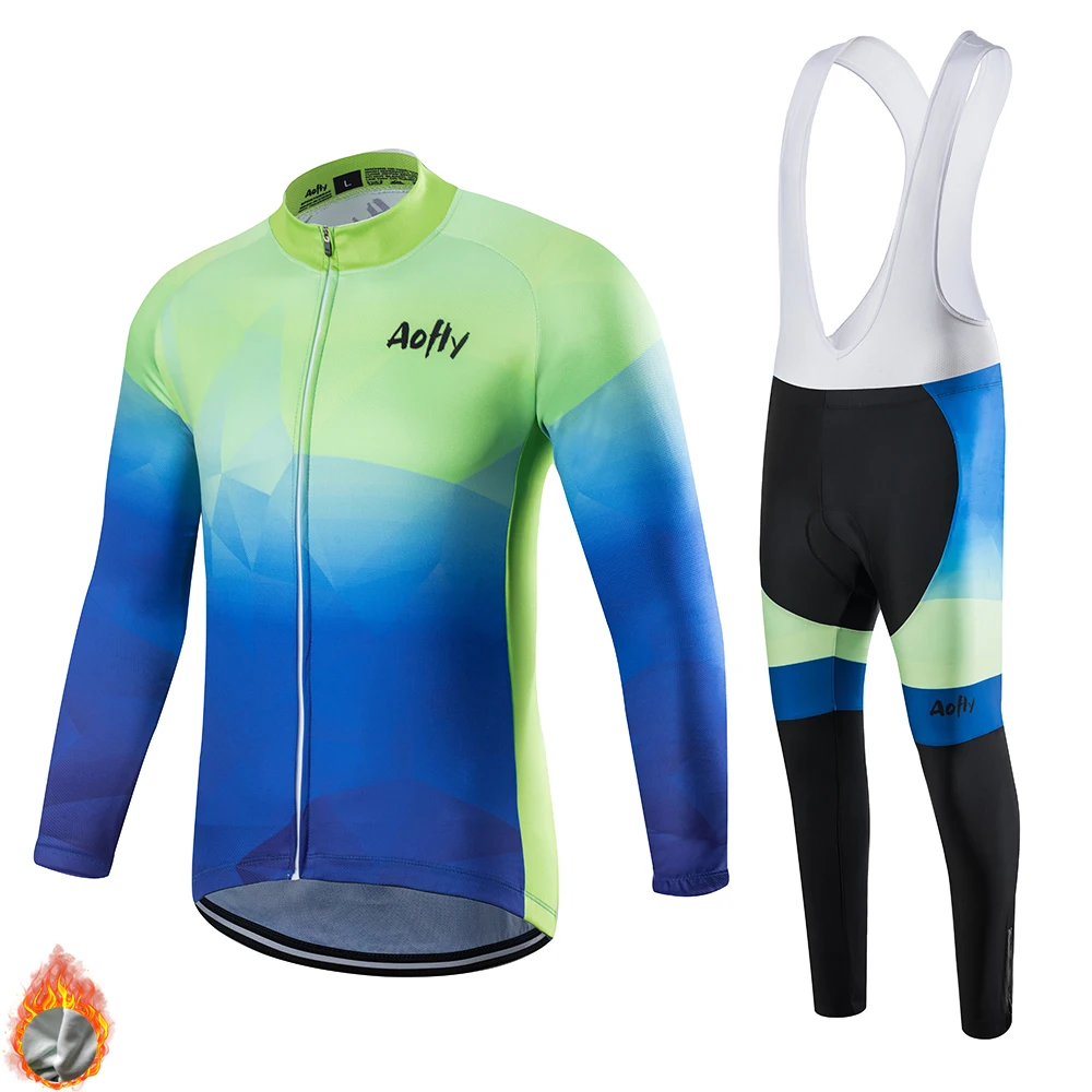 

Мужская теплая зимняя одежда для велоспорта синий костюм комбинезоны с длинными рукавами