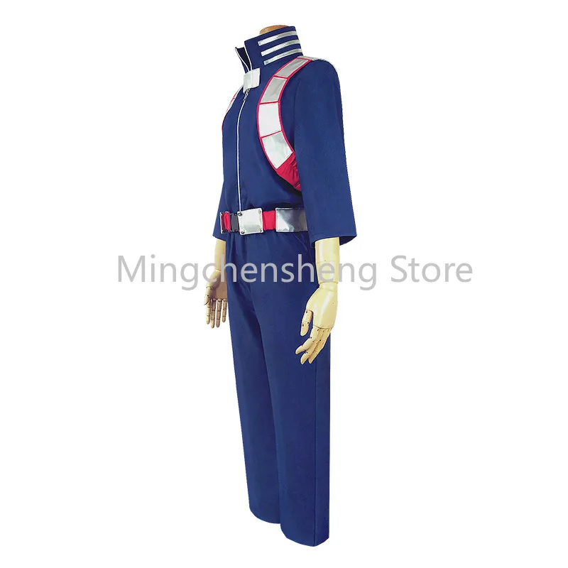 

Anime My Hero Academia Cosplay Todoroki Shoto Cosplay Hero Shoto Blue Battle Combat Suit Uniforms for Men Halloween Role Play