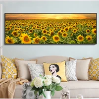 modern flowers landscape posters and prints wall art canvas sunflower pictures for living room cuadros home decoration painting