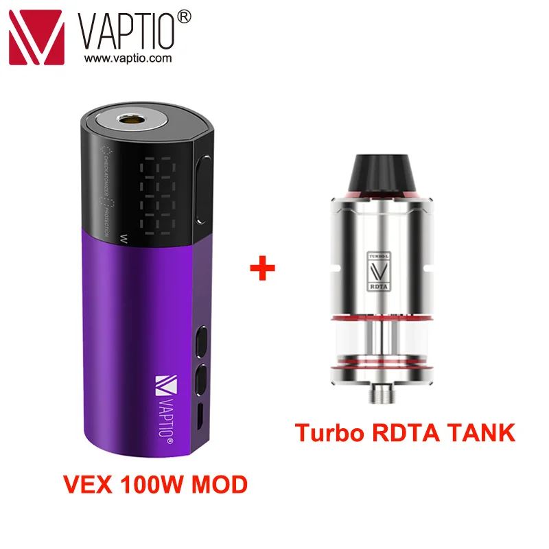Подарочный бак RDTA для мода 100 Вт электронная сигарета Vaptio VEX Box аккумулятор
