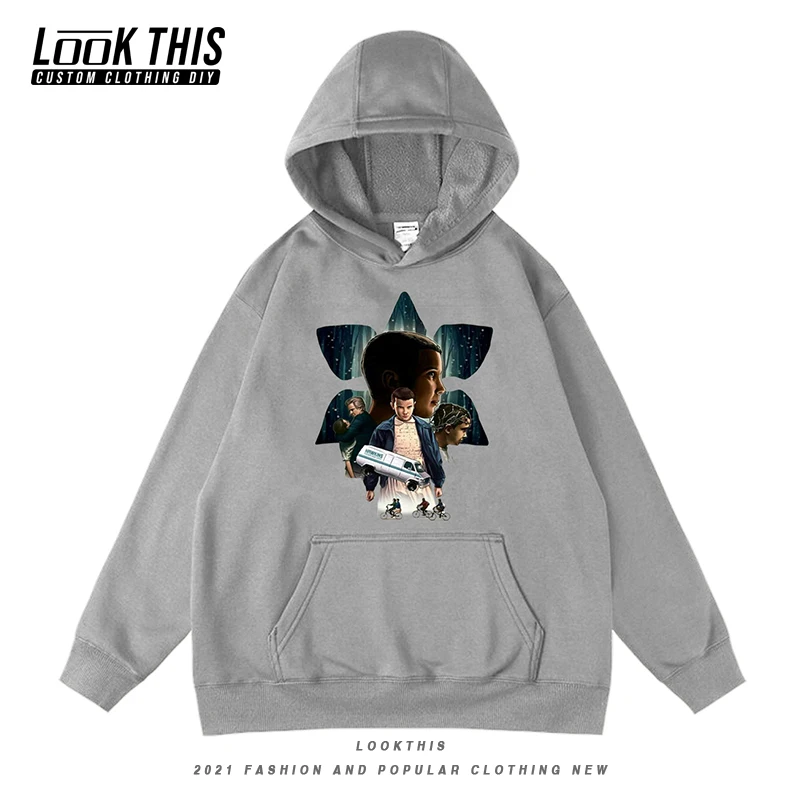 

Stranger Things Anime Children Hoodies Color Hooded Cartoon Boys Girls Multicolor Sweatshirt Hoodies New Youth Clothing Tops
