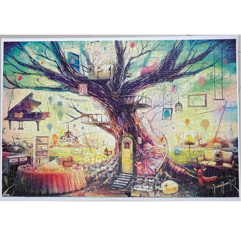 Взрослые 1000 шт. лесные олени головоломки с животными для взрослых игрушки пейзаж