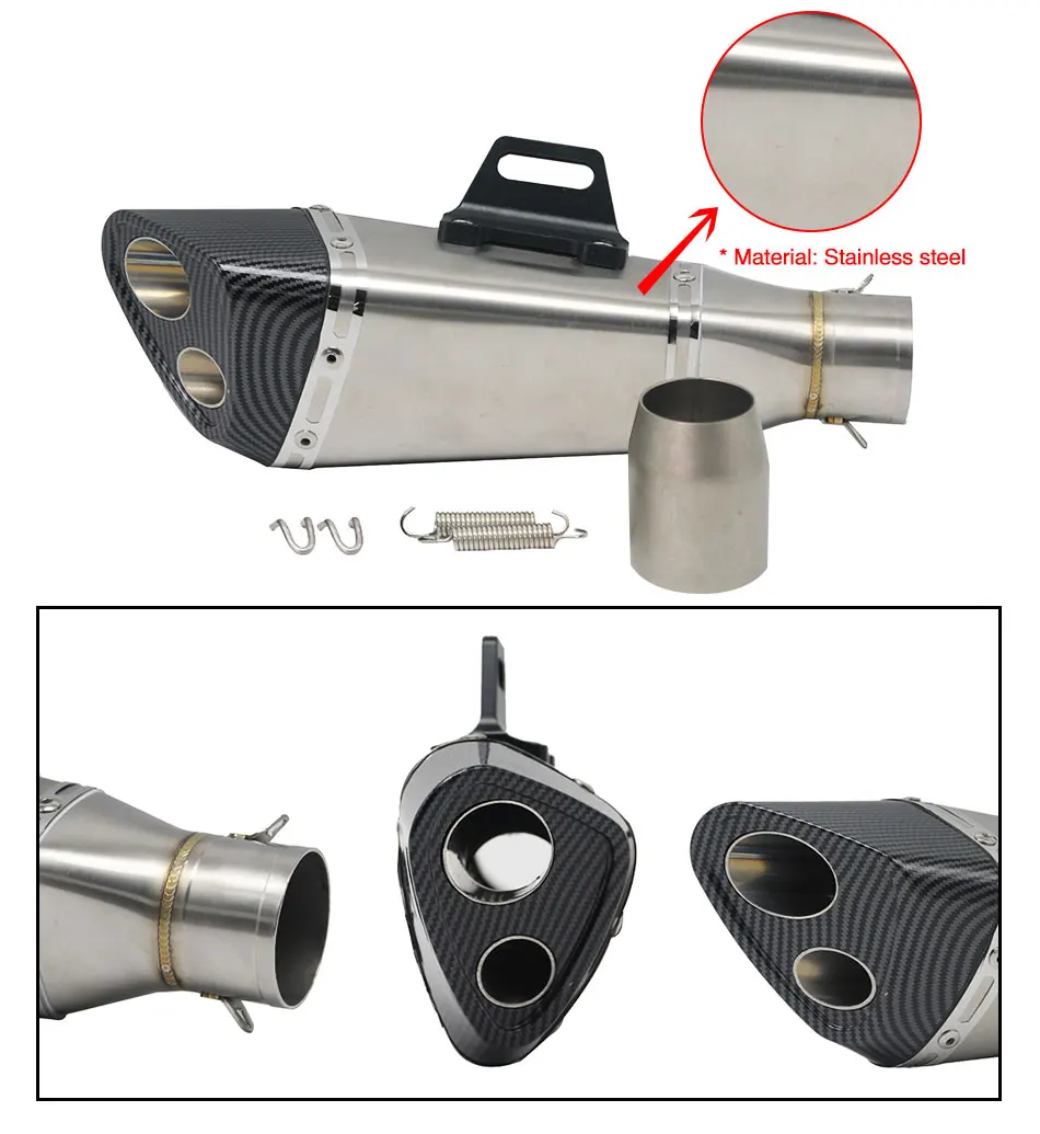 ZSDTRP Универсальный мотоцикл глушитель слипоны Akrapovic наклейки для Yoshimura R11 Suzuki GSXR 600 750 Ninja650