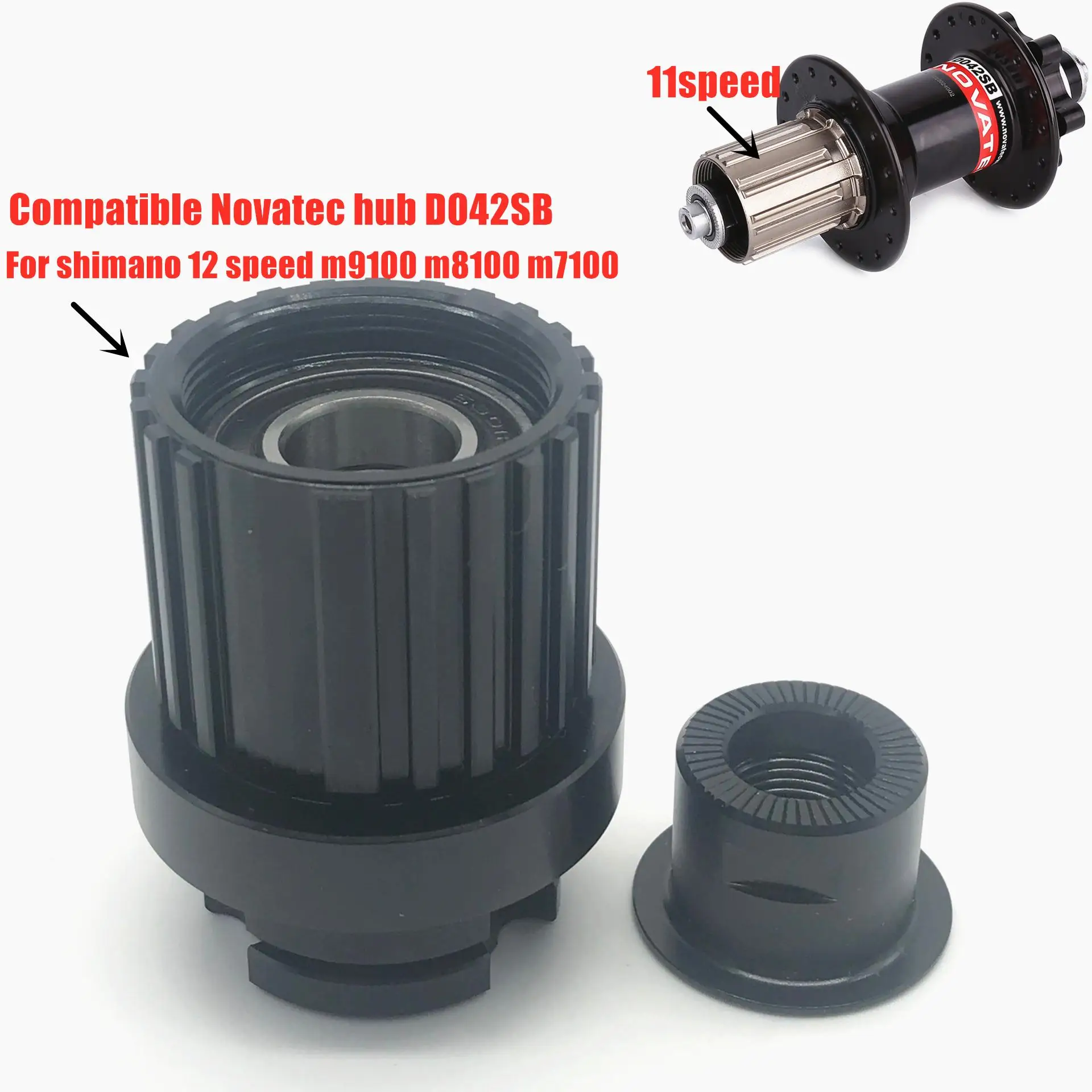 

D042SB Micro Spline Freehub For 12 Speed MTB BIke Bicycle Hub For shimano m9100 m8100 m7100 Cassette Bicycle Accessorice