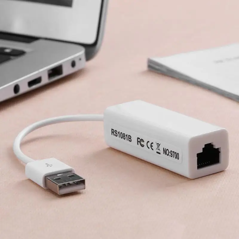 USB 2,0 к RJ45 LAN Ethernet 10/100 Мбит сетевой адаптер WIN7 для компьютера