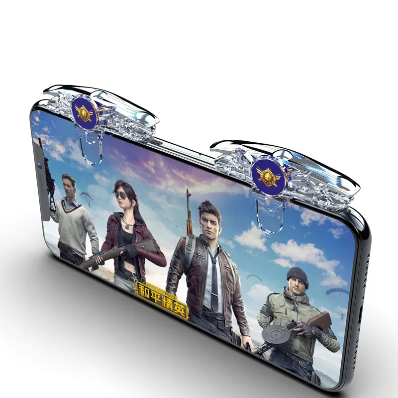 

F302 Mobile Phone Gaming Accessories Game Controller Fr PUBG Gamepad Joystick Trigger Aim Shooting Key Button for iPhone Android