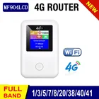MF904LCD LTE Wi-Fi роутер разблокированный высокоскоростной портативный 3G 4G LTE автомобильный Карманный роутер мобильный модем Wi-Fi точка доступа со слотом для Sim-карты