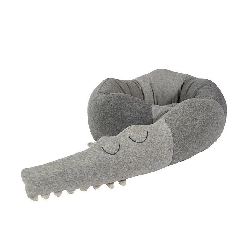 Детская плюшевая подушка с крокодиловым наполнителем детский манеж