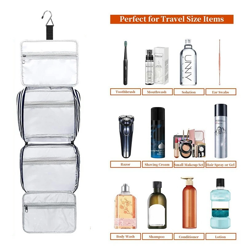 

High Capacity Makeup Bag Travel Cosmetic Bag Waterproof Toiletries Storage Bag Cosmetics Storage Travel Kit Beauty Bag
