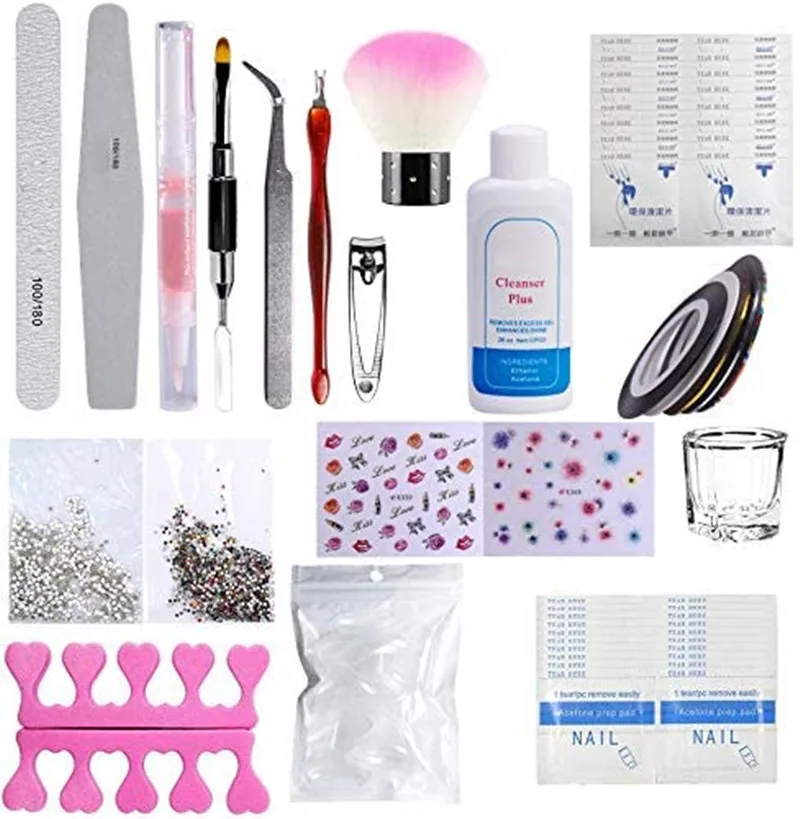 Теплый оригинальный стартовый набор для наращивания ногтей гель-лаков УФ-лампа