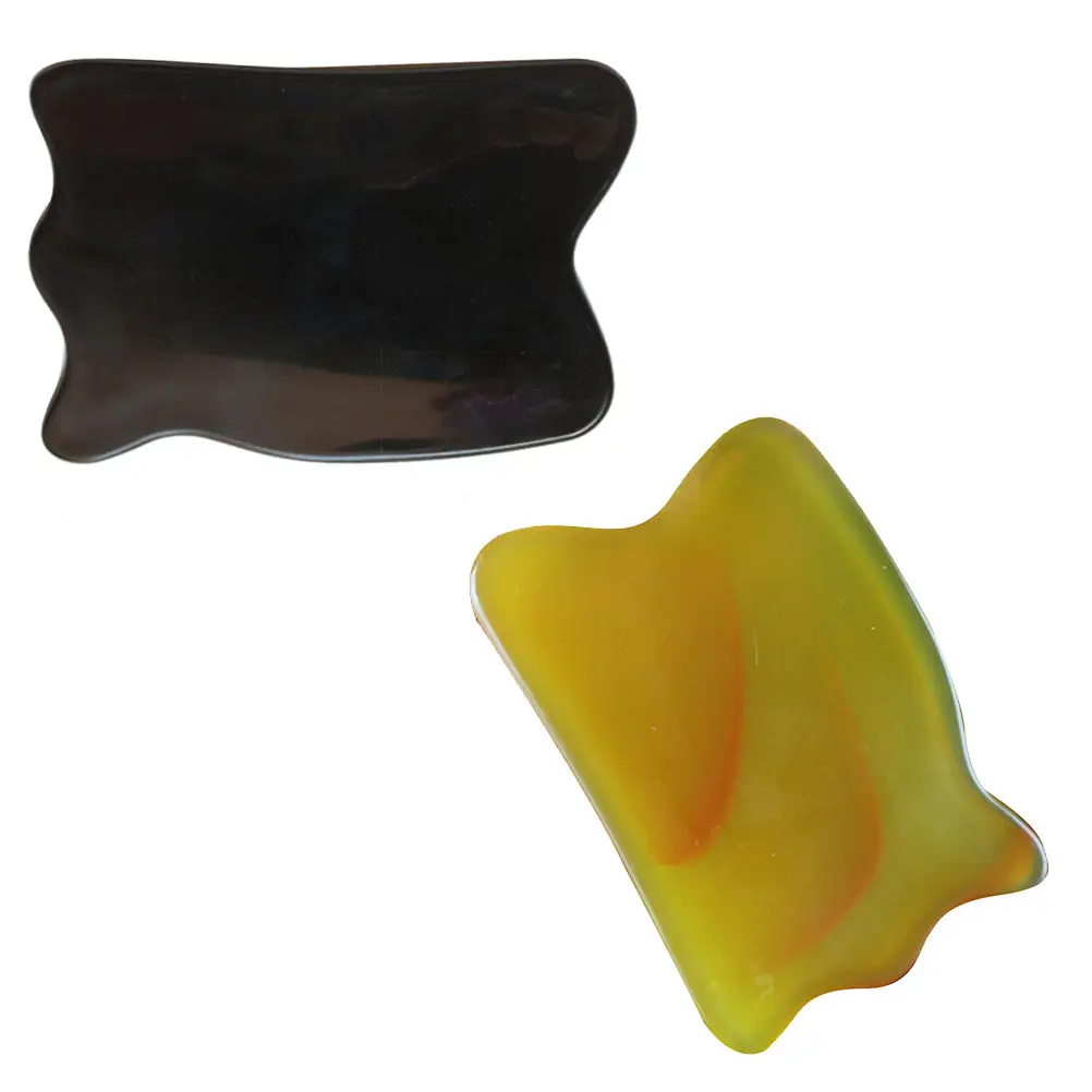 

1Pcs Natural Stone guasha Board Body Massage Tool Face Treatment Natural Jade Stone Scraping Care Healthy Tool