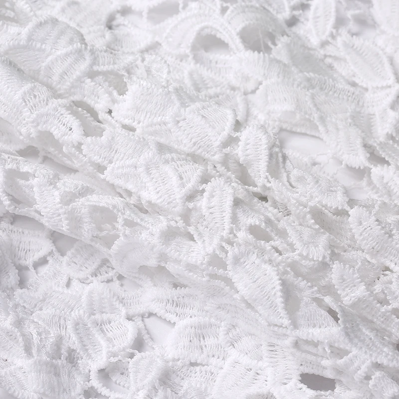 Женская кружевная блузка YOINS Белая Летняя туника с асимметричным подолом S-5XL |