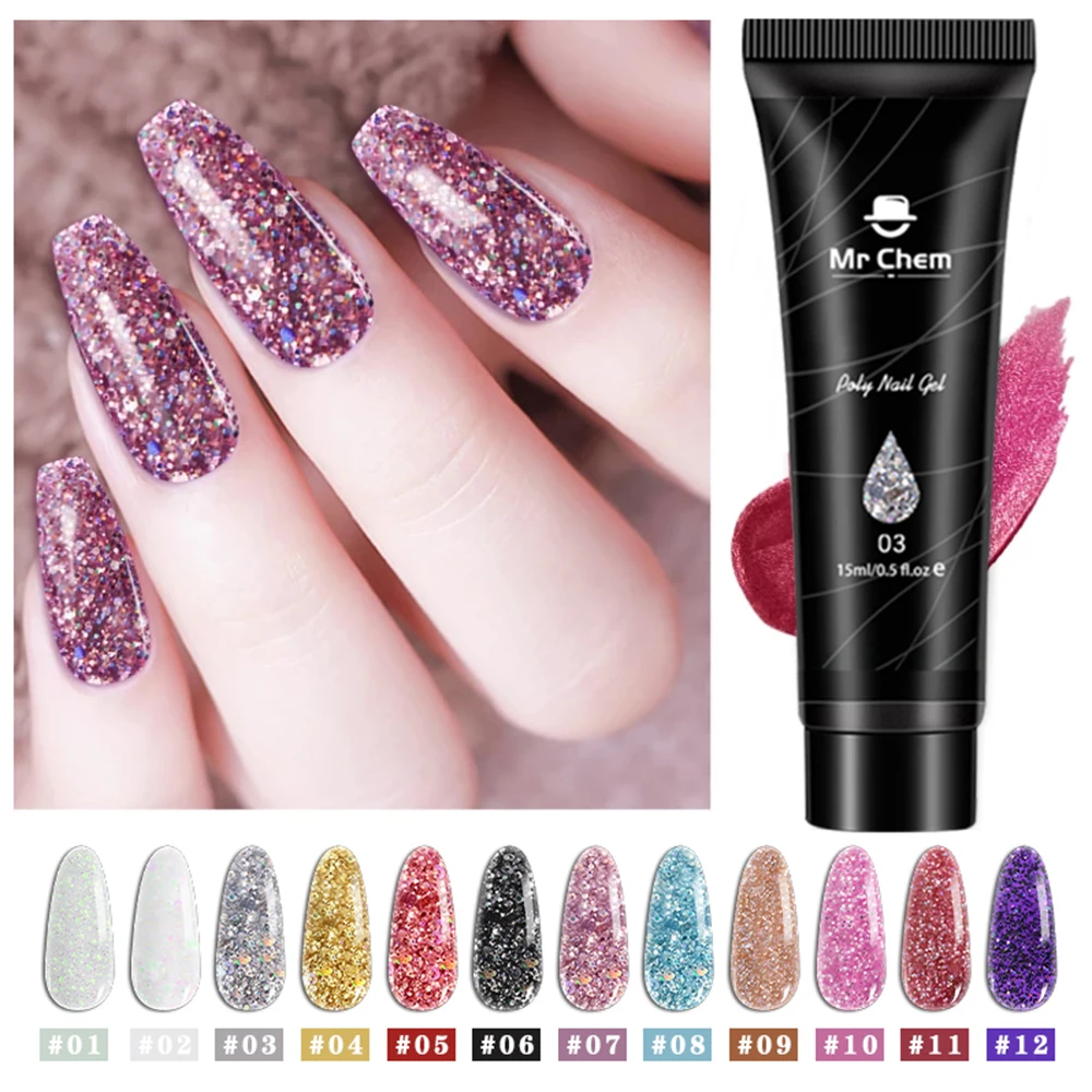 Набор для наращивания ногтей Mr Chem 30 мл акриловый лак быстрое наращивание