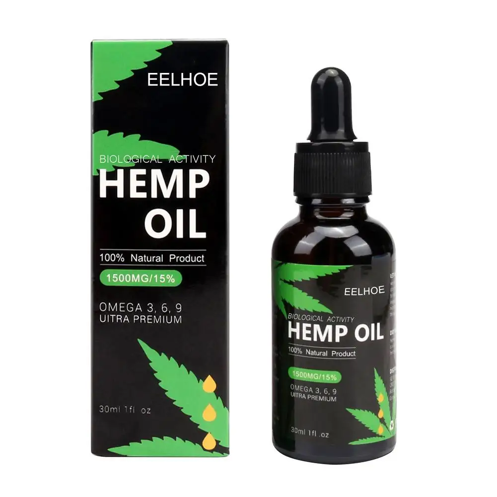 

Natural Hemp Oil Essential Oil Improve Sleep Quality Pain Relief Reduce StresS Hemp Essential Oil Body Spa Massage Oil 30ML