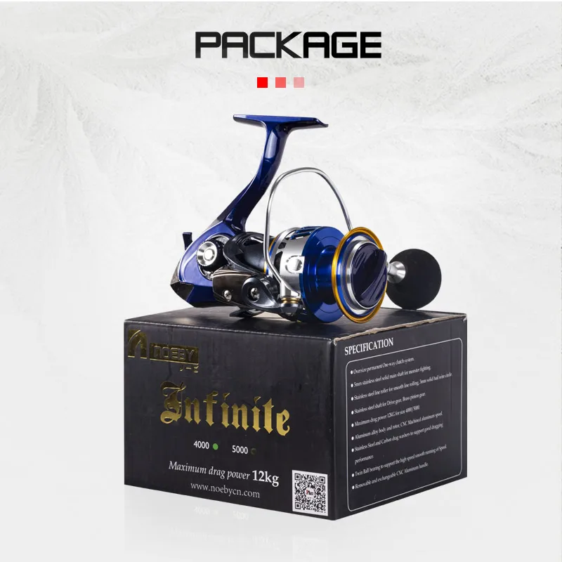 

NOEBY spinning Fishing Reel 10+1BB 4.9:1 Moulinet jigging fishing reels Carrete De Pesca for sea Fishing Coil Wheel 7000 Series