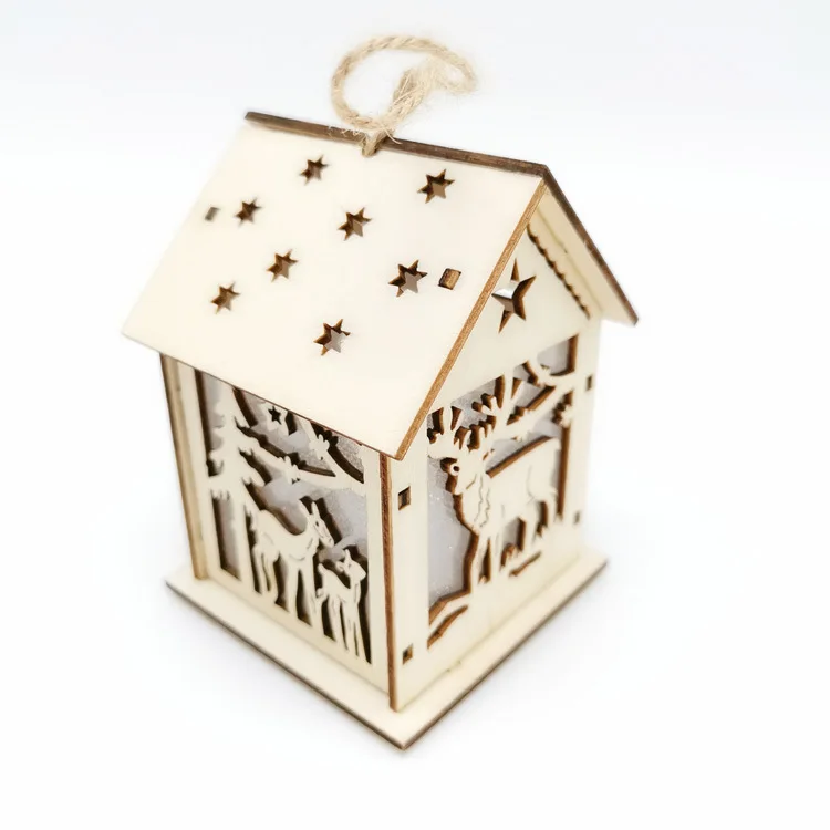 Рождественское платье с светильник небольшой дом Рождественская елка кулон