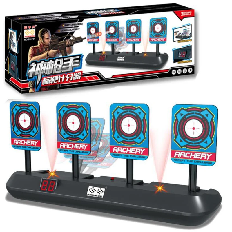 Страйкбольная стрельба из лука тренировочная цифровая мишень самосброс