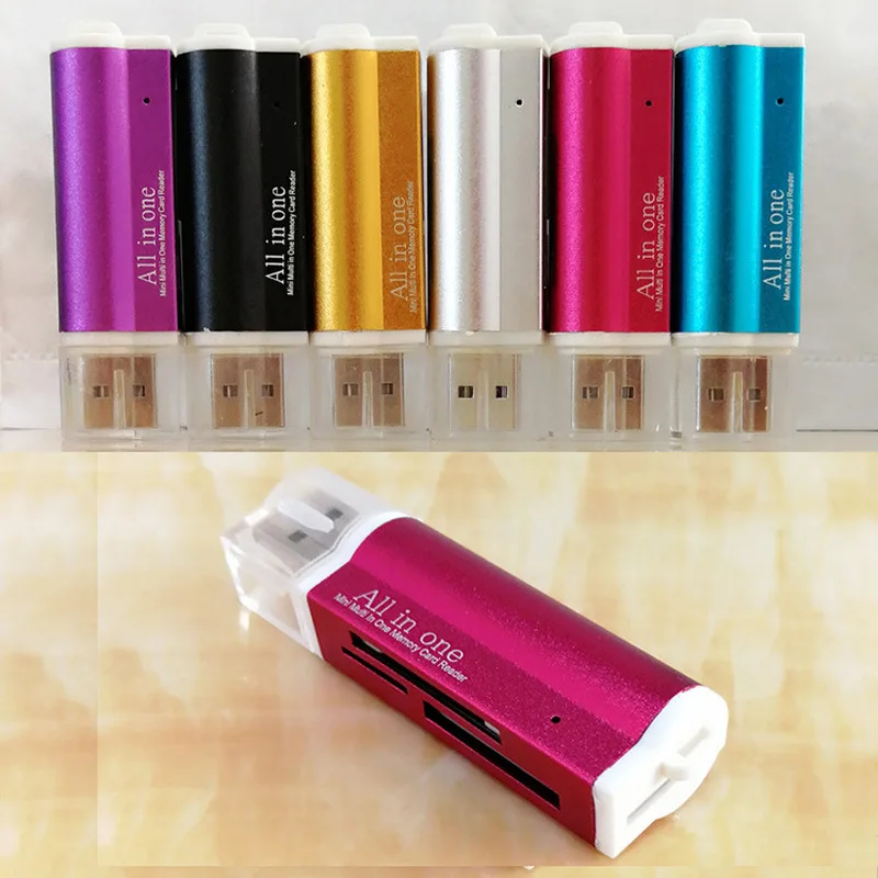 1 шт. устройство для чтения карт памяти USB 2 0 многофункциональный адаптер Micro SD SDHC TF