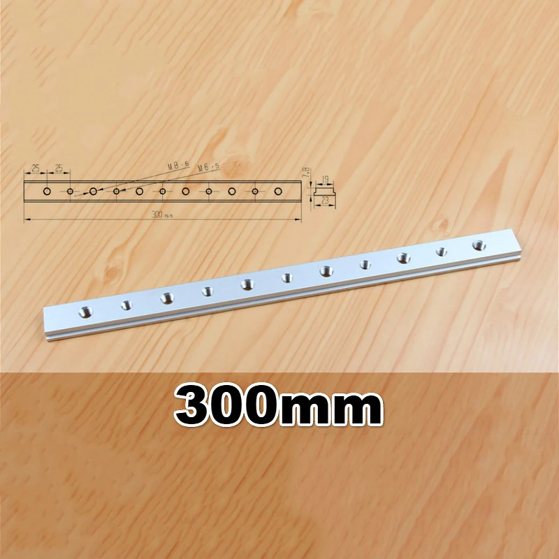 

Silver T-Track Slot Slide Slab For T-slot Miter Fixtures For Woodworking Tools