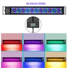 Большие размеры 36-42 дюймов автоматический таймер выключения Sunrise Sunset программируемый DIY 2 Каналы светодиодный растения аквариумных рыб светильник с удлиняющий кронштейн на