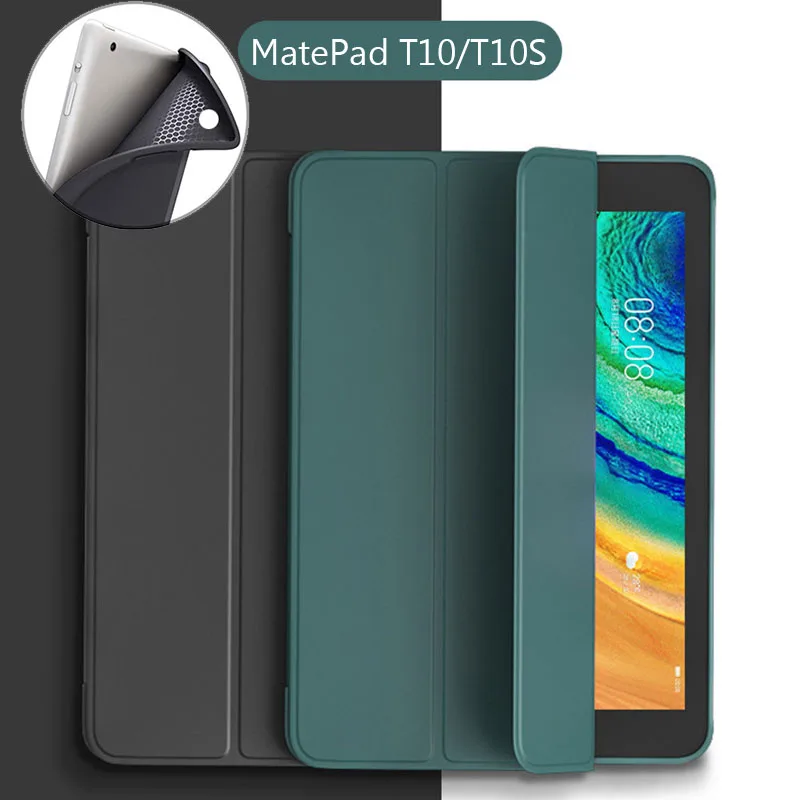 

Планшет кожаный защитный чехол для Huawei Matepad T10S 10,1 "T10 9,7" Чехол AGS3-L09/W09/AGR-L09/W09 Мягкий силиконовый чехол Smart Cover