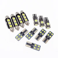12pcsset car no error led interior reading light map trunk dome bulb lamp lighting car accessories for volkswagen vw polo 1995