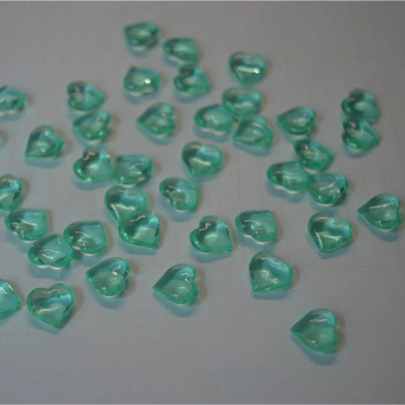 light green 100 шт 10*4 мм 17 цветов в форме сердца акриловая Хрустальная пешка шахматная игра для маркеров настольные игры аксессуары 10 цветов - Цвет: light green