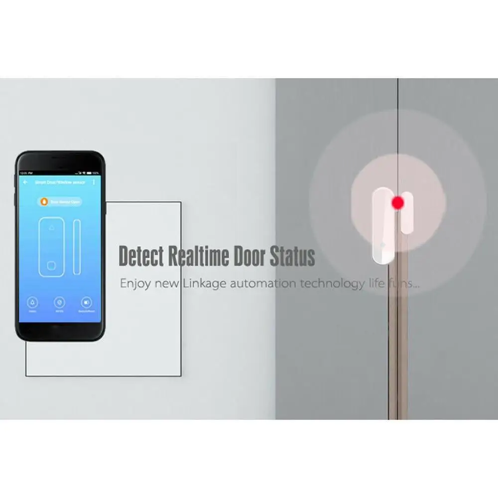 Tuya Smart WiFi Door Sensor Open / Closed Detectors Compatible With Alexa Google IFTTT APP | Безопасность и защита