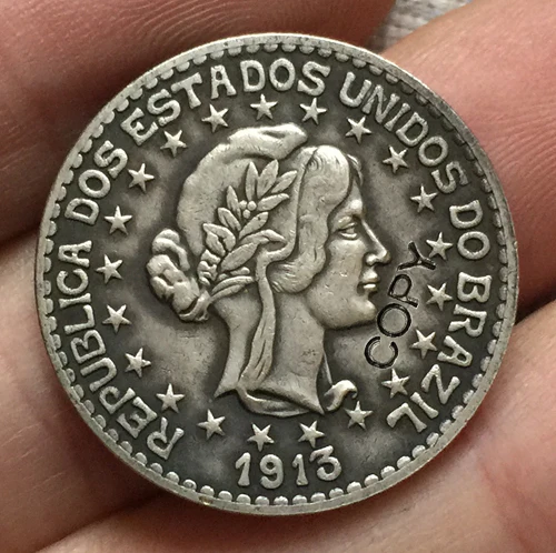 

Копия бразильских монет 1913 500