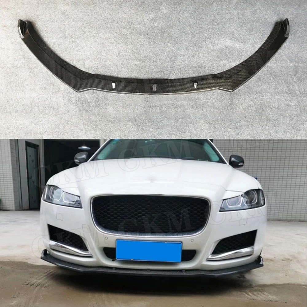 

Carbon Fiber Front Lip Chin Spoiler For Jaguar XF XFL Standard 2016 - 2019 FRP Head Bumper Lip Cover Trim Guard