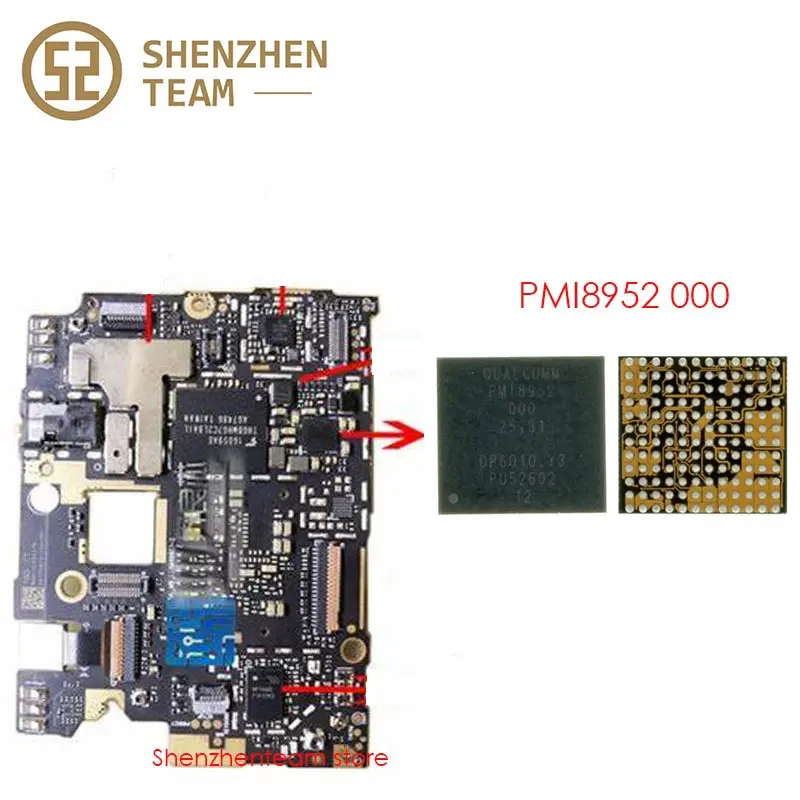 SZteam 5 шт./лот PMIC PMI8952 000 источник питания IC для XIAOMI REDMI NOTE 3 4 MI OPPO V57 VIVO X9S запасные