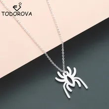 Ожерелье чокер Todorova из нержавеющей стали в виде паука для мужчин
