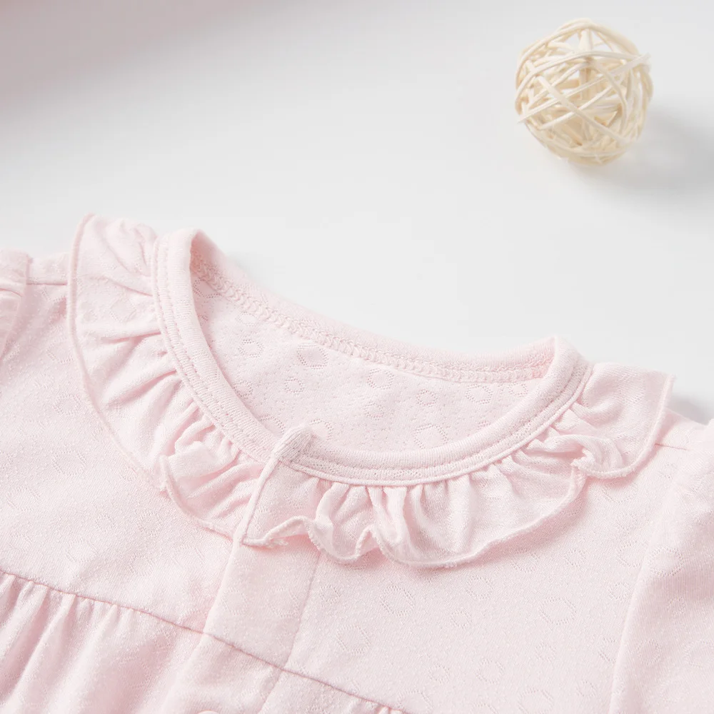 

Baby Boys Girls Romper Short Sleeve Modal Lace Bodysuit Jumpsuit Infant Clothing Spring Summer Autumn Newborn Baby Clothes
