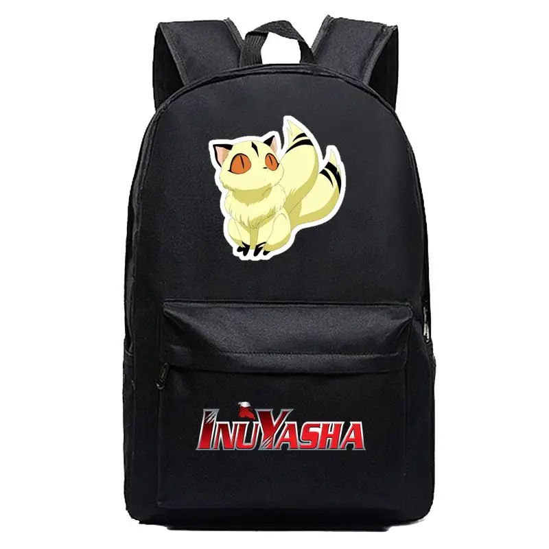 Серый New Inuyasha Backpack School Bags Black Anime Cosplay Kids Teens Shoulder Bags - Цвет: Серый
