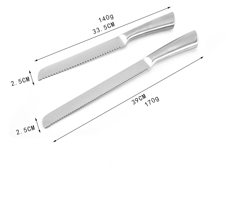 Нож для хлеба из нержавеющей стали с полыми ручками инструмент выпечки зигзаг
