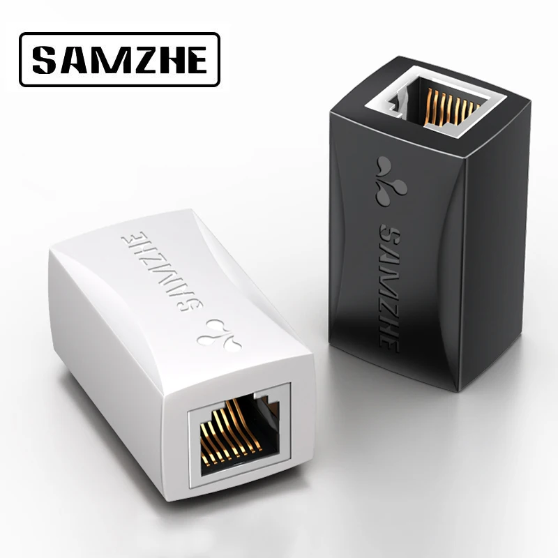 SAMZHE Ethernet Кабель адаптер 8P8C RJ45 Lan Удлинительный разъем для интернет соединения