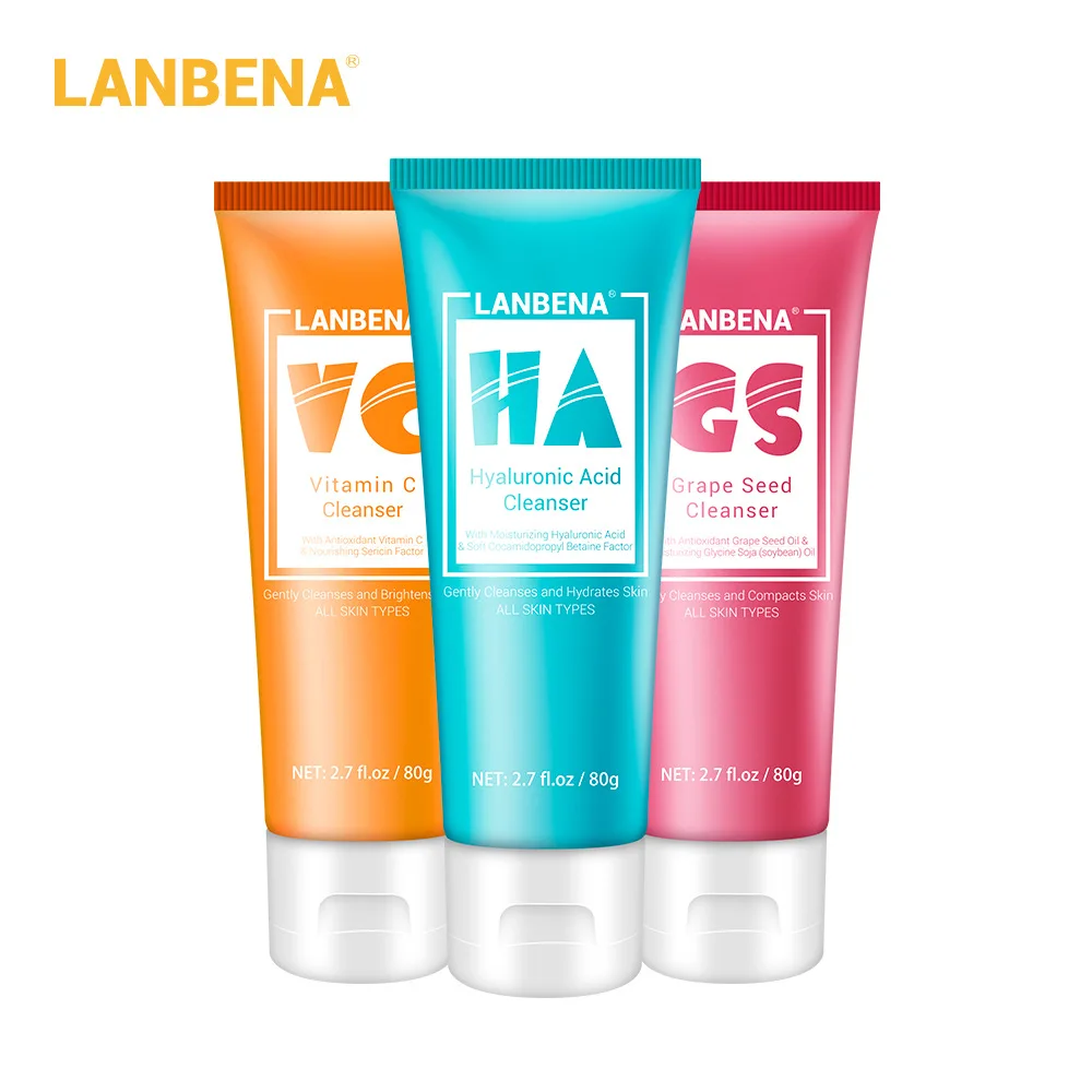 

LANBENA Grape Seed VC Hyaluronic Acid Cleanser Moisturizer