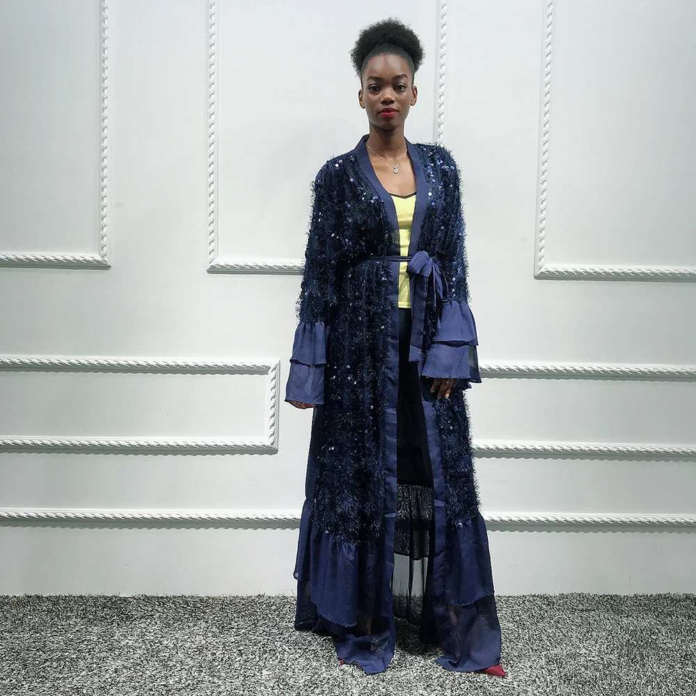 Кафтан Дубай Абая Исламский хиджаб мусульманское платье для женщин S кафтан Marocain