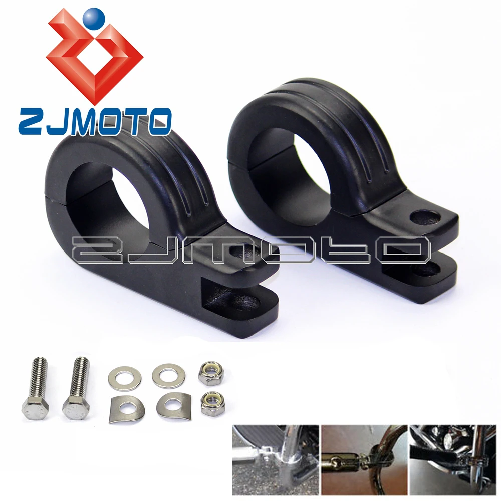 Мотоциклетные Алюминиевые черные 1 1/2 дюйма защитные решетки двигателя зажим