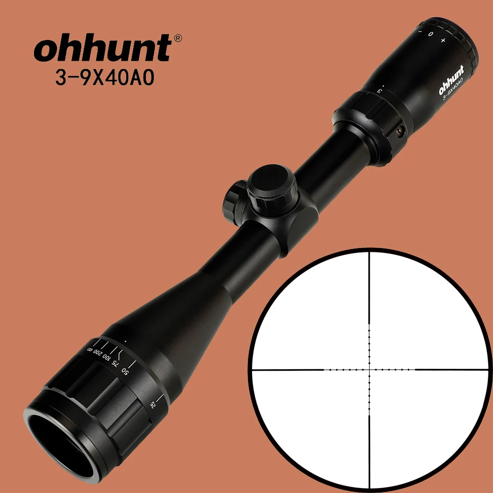 Ohhunt 3 9X40 AO охотничий оптический прицел 1 дюймовый трубчатый проволочная сетка Mil Dot