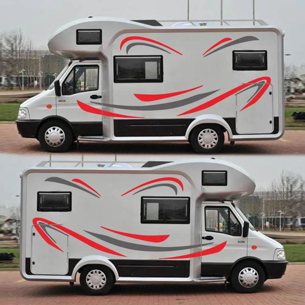 Автомобильные наклейки полоски графика виниловые водостойкие фургон