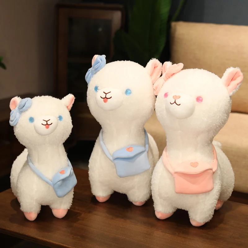 

New Lovely Alpaca Plush Toy Japanese Alpaca Soft Stuffed Cute Sheep Llama Animal Dolls Sleep Pillow Home Bed Decor Gift